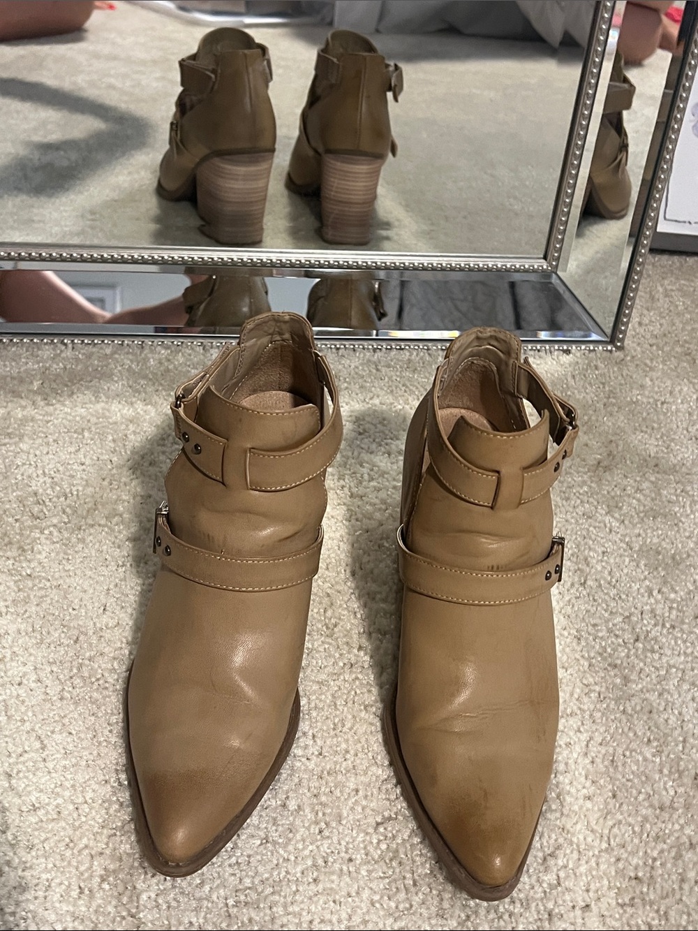 SOUL Naturalizer Ankle Booties with Buckle Straps Sz 8.5